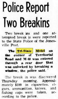 Tri-State Motel - Jun 91 1967 Break-In (newer photo)